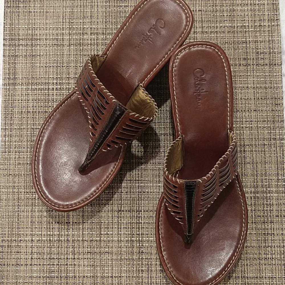 Cole Haan Nike Air Brown Wooden Wedges